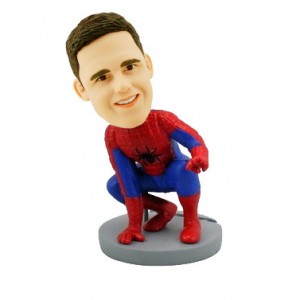 customized spider man bobble head