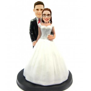 wedding cake topper bobbleheads