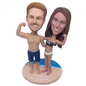 seaside sandbeach custom bikini bobbleheads