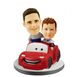personalized custom dad and daughte bobbleheads