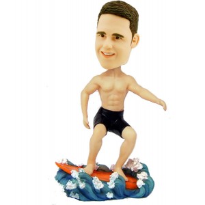 custom surfer bobble head