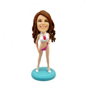 custom female in tank top bobblehead