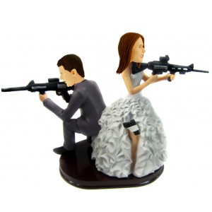 snipe wedding cake topper personalised