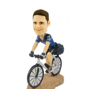 custom cyclist bobblehead