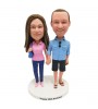 personalised camera couple bobbleheads