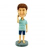 casual man in striped tops customised bobblehead