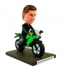 charming personalised motorcyclist bobblehead