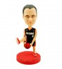 custom basketball player bobblehead cross leg dribbling