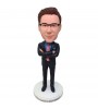 custom bobblehead holding hands against heart