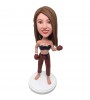 custom boxing girl bobblehead