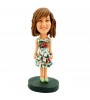 custom casual girl bobblehead