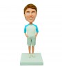 custom casual man wear shorts bobble head