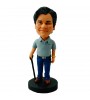 custom casual man with a crutch