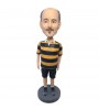 custom casual old man in stripe shirt