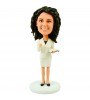 custom female secretary bobblehead