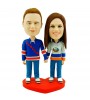 custom hocky couple bobblehead