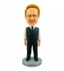 custom lovely old gentleman bobblehead