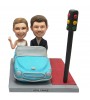 custom convertible car couple bobblehead