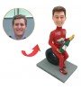 custom F1 racer with champagne bobblehead