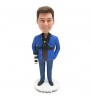 custom traveller with a camera bobblehead