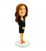 customised bobblehead office lady