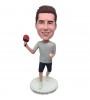 customised bobblehead playing ping pong