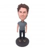 customised casual male bobblehead