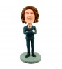 customised groomsman bobble head doll