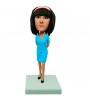 customised one piece dress lady bobblehead