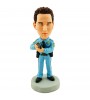 customised policeman bobble head doll