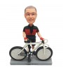 customised cyclist bobblehead in racing suit