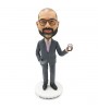 Giving a phone call businessman custom bobblehead