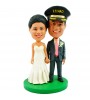 military officer wedding customized bobblehead