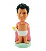 naked super boy wearing a cloak customised bobblehead