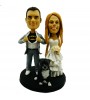 personalised batman wedding bobblehead and a dog