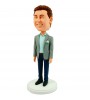 personalised boss bobblehead in a casual suit