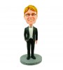 personalised bow tie groomsman bobblehead