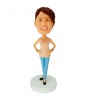 personalised casual female bobblehead