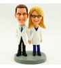 personalised doctor couple bobblehead