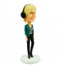 personalised fashionable lady with headset