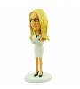 personalised female colleague bobblehead