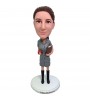 personalised female teacher bobblehead