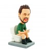 personalised funny shiting and playing mobile phone bobblehead