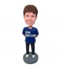 personalised kid bobblehead in blue t shirt