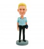 personalised policeman bobble-head