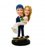 personalised skateboard couple bobblehead