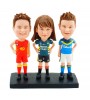 personalised three athletes bobblehead