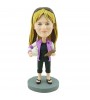 personalised volleyball coach bobble head doll