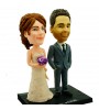 personalised wedding bobbleheads cake topper