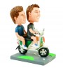 scooter couple brother bobblehead